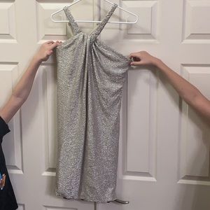 Boston Proper Gold Dress